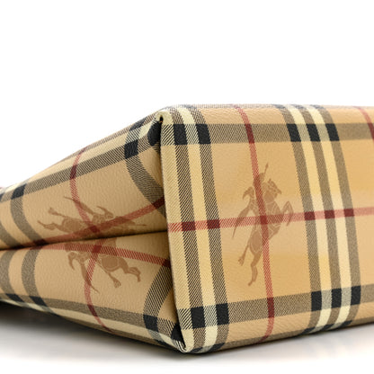 Burberry Haymarket Check Tote Brown 8 of 12