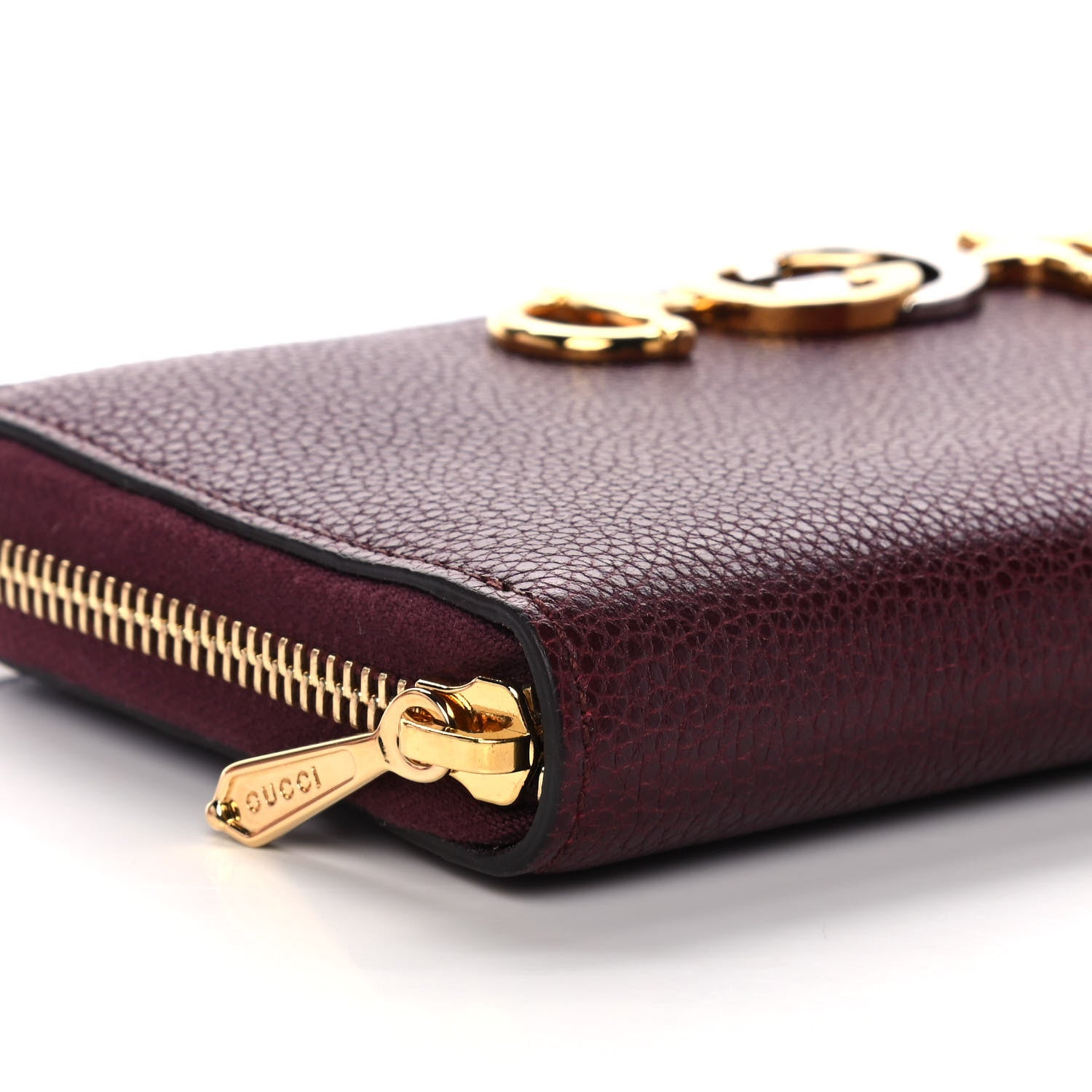 Gucci Grainy Calfskin Zumi Zip Around Wallet Vintage Bordeaux 8 of 11