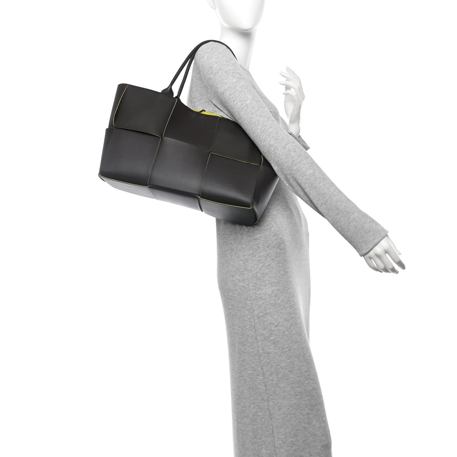 Bottega Veneta Nappa Maxi Intrecciato Medium Arco Tote Fondant Kiwi 2 of 12