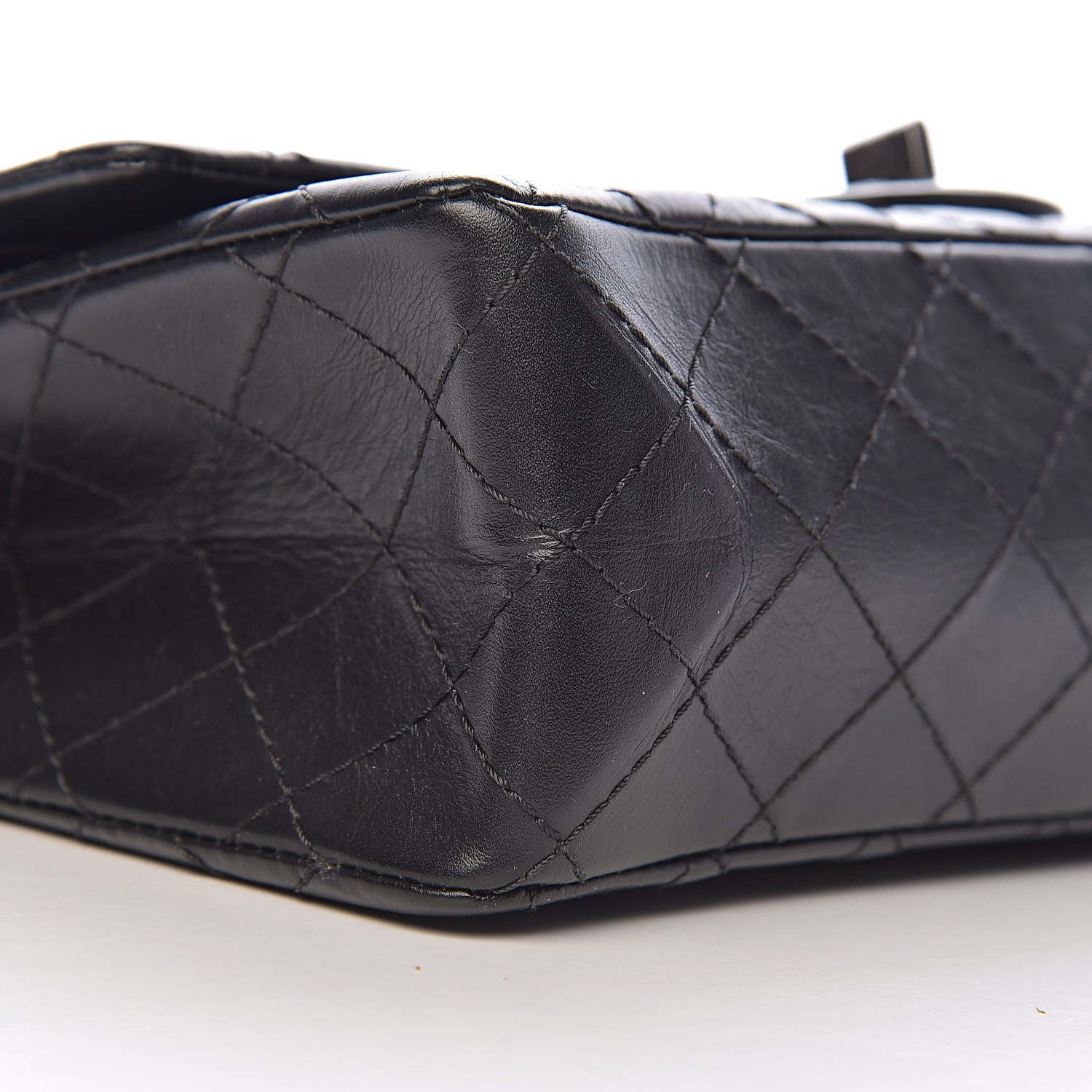 Chanel Aged Calfskin Quilted 2.55 Reissue 225 Flap Black 13 of 15