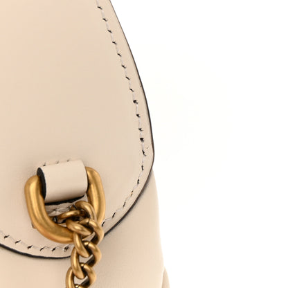 Gucci Calfskin Matelasse Chevron Mini GG Marmont Half Moon Hobo Mystic White 14 of 15