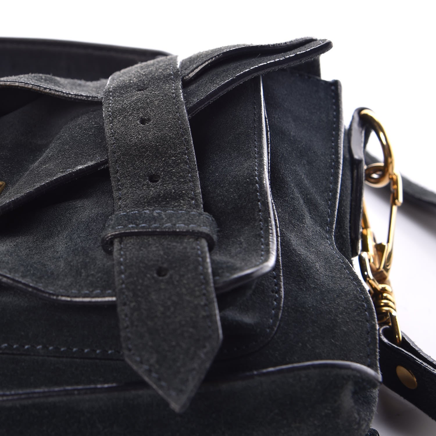 Proenza Schouler Suede Tiny PS1 Satchel Navy 11 of 17