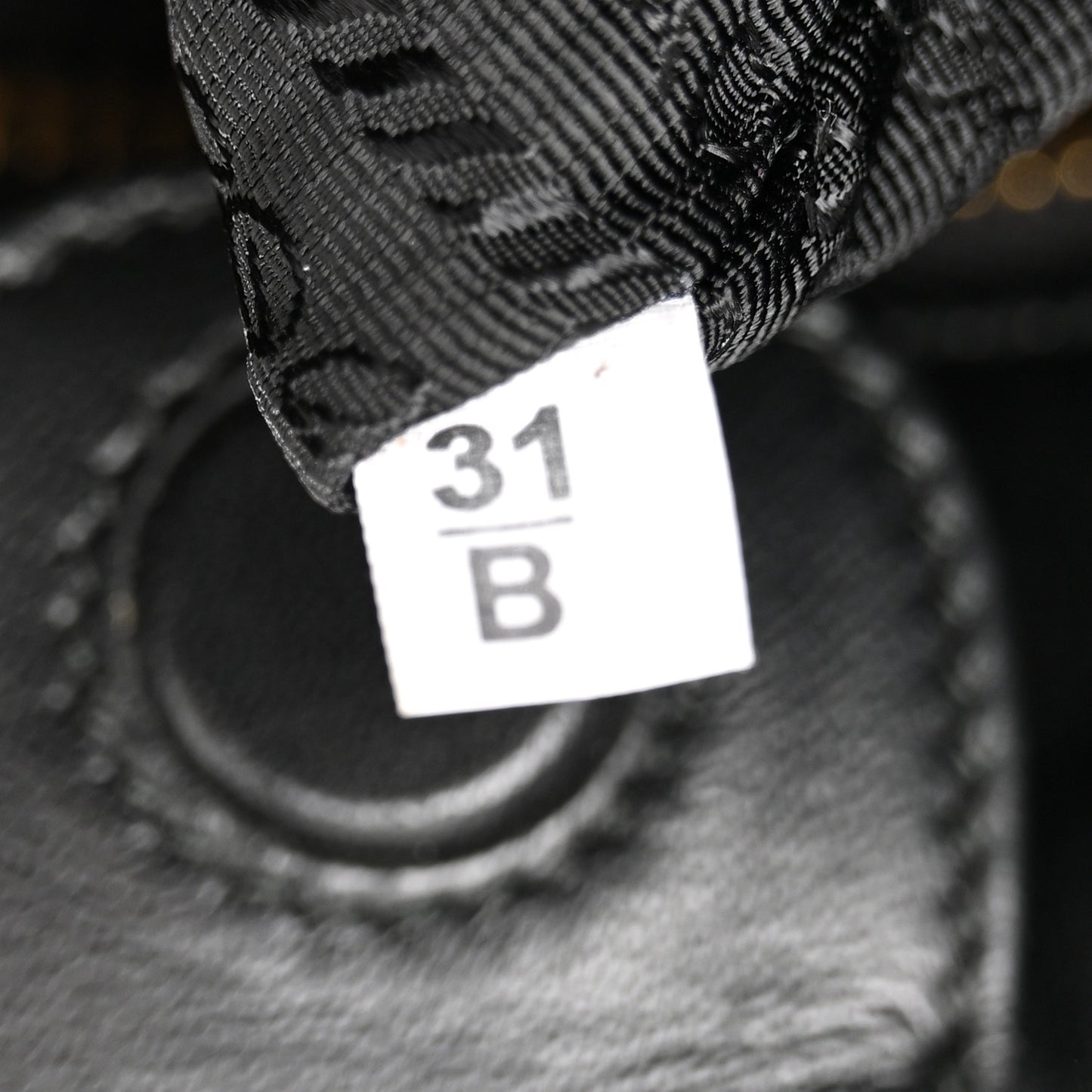 Nappa Drawstring Tote Black