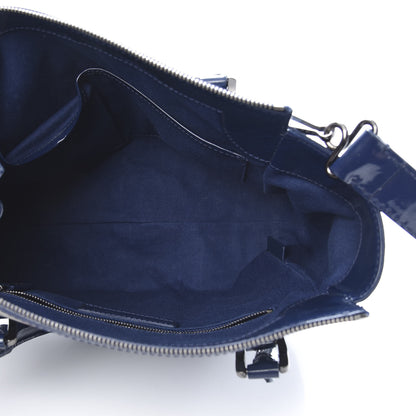 Burberry Patent Nova Pop Degrade Top Handle Bag Jet Blue 5 of 12