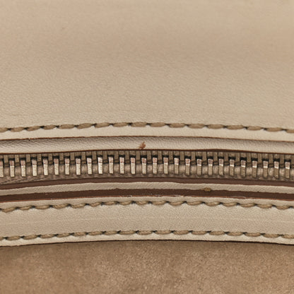 Prada City Calf Hand Stitched Small Galleria Double Zip Tote Talco 15 of 19