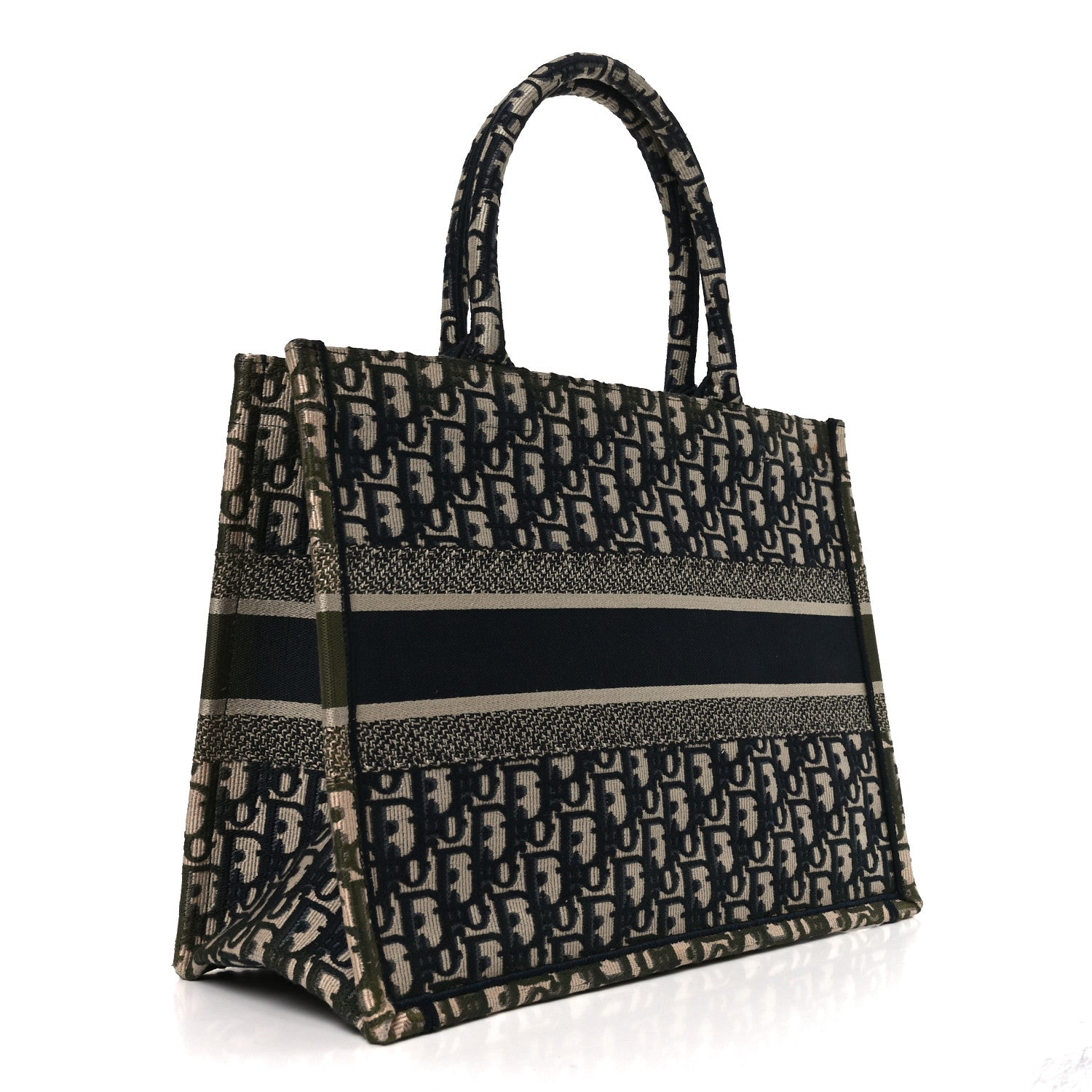 Christian Dior Oblique Medium Book Tote Blue Multicolor 3 of 10