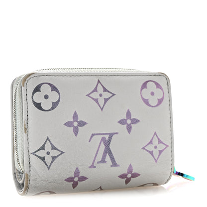 Louis Vuitton Lambskin Embossed Monogram LV Ski Lou Coussin Wallet Gray 3 of 13