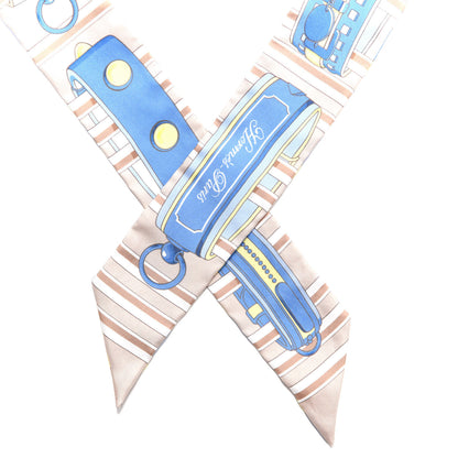 Hermes Silk Colliers De Chiens Remix Twilly 3 of 3