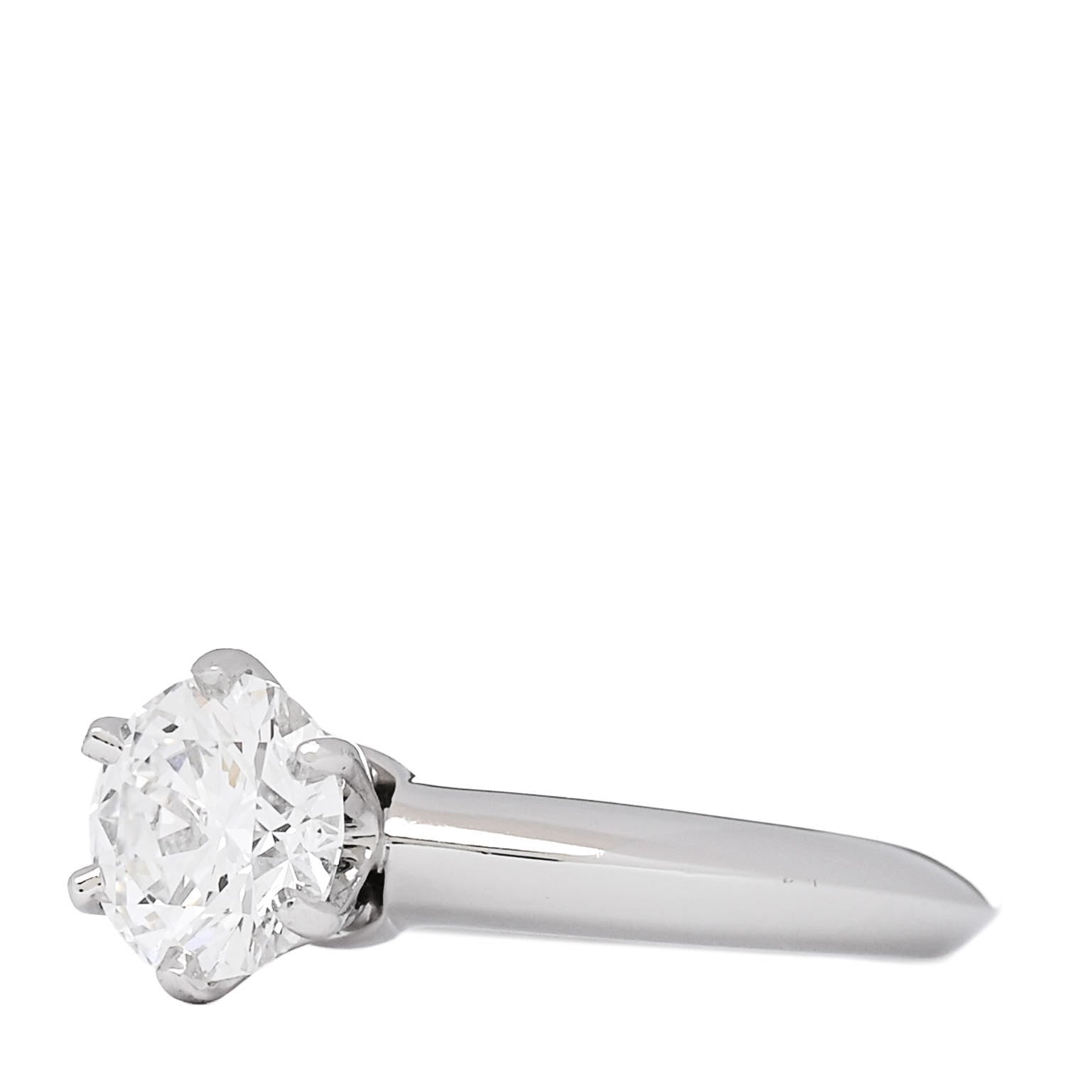 Tiffany Platinum Diamond 1.03ct Solitaire Engagement Ring 45 3.5 3 of 7