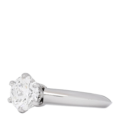 Tiffany Platinum Diamond 1.03ct Solitaire Engagement Ring 45 3.5 3 of 7