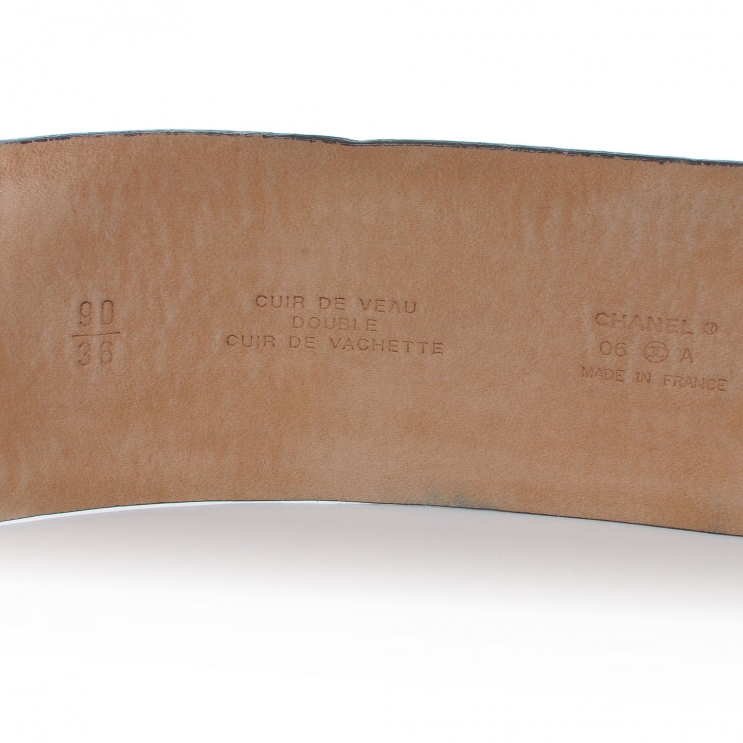 Leather CC Logo Belt 90 38 Black
