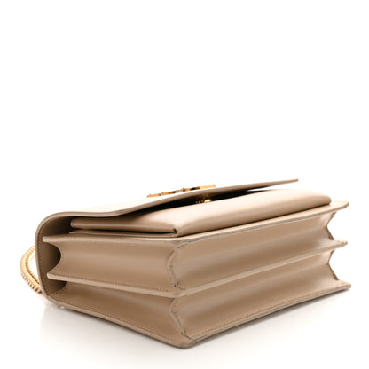 Saint Laurent Calfskin Medium Monogram Sunset Dark Beige 4 of 11