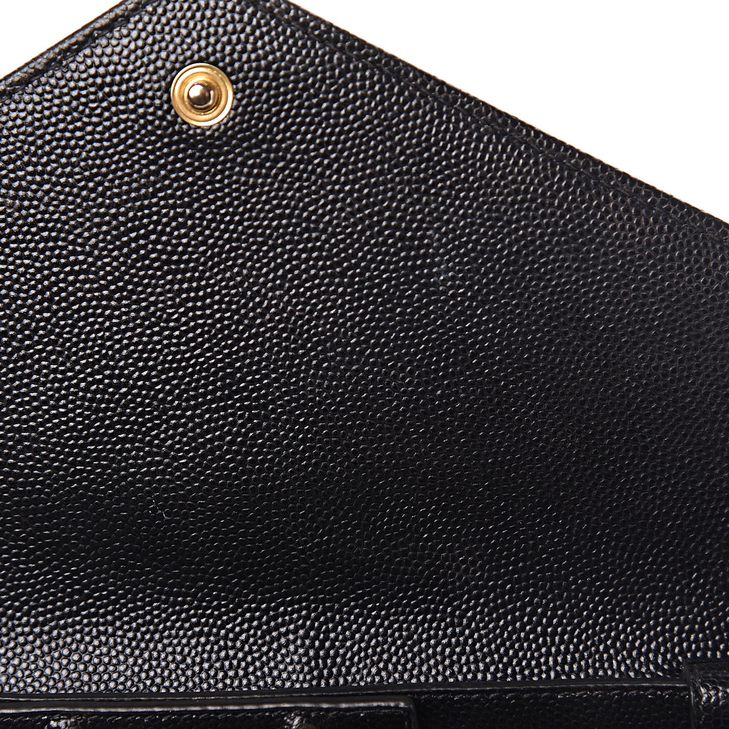Grain De Poudre Matelasse Chevron Monogram Chain Wallet Black