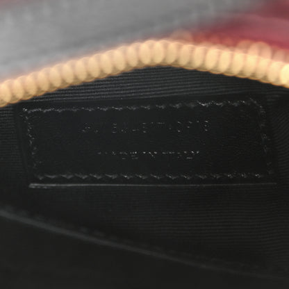 Saint Laurent Calfskin Matelasse Monogram Lou Belt Bag Dark Legion Red 6 of 8