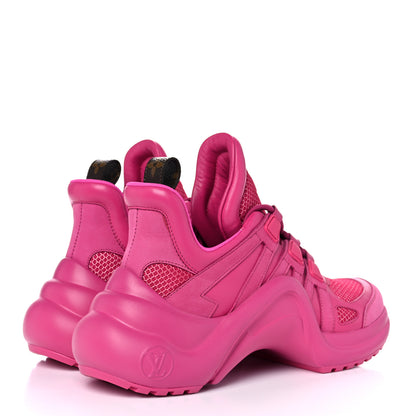 Louis Vuitton Calfskin Technical Nylon LV Archlight Sneakers 36.5 Rose Pop 4 of 10