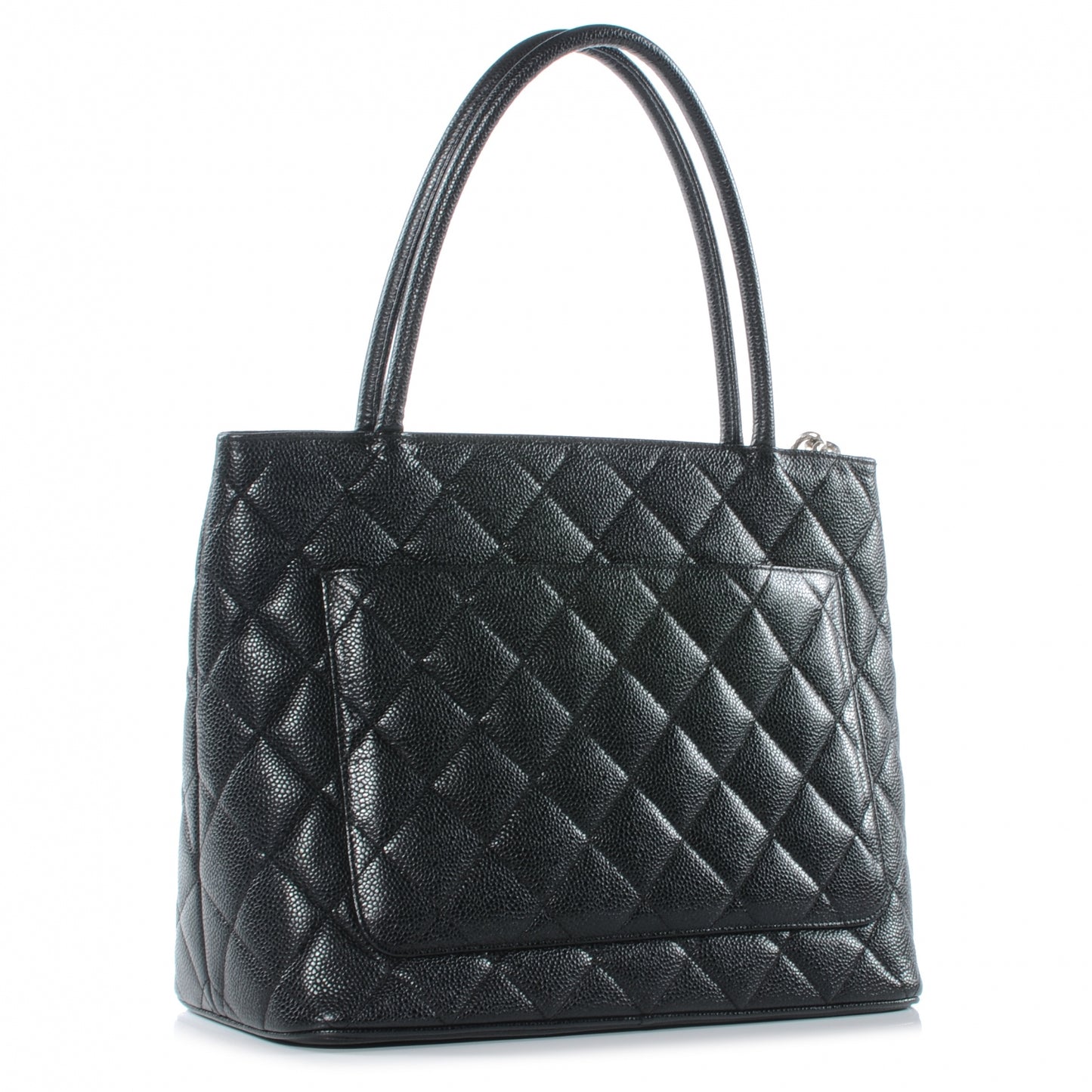 Caviar Medallion Tote Black