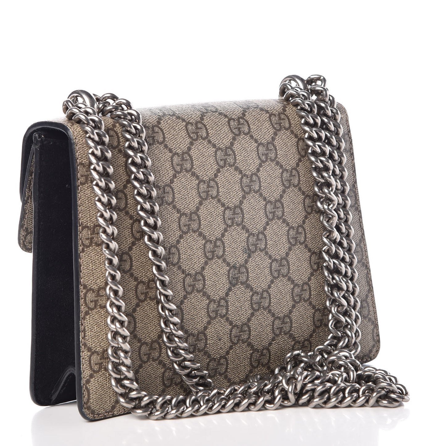 GG Supreme Monogram Mini Dionysus Shoulder Bag Black