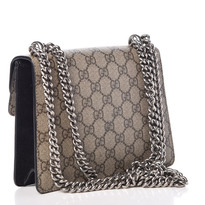 Gucci GG Supreme Monogram Mini Dionysus Shoulder Bag Black 3 of 13