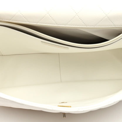 Chanel Caviar Quilted XXL Travel Flap Bag White 5 of 9