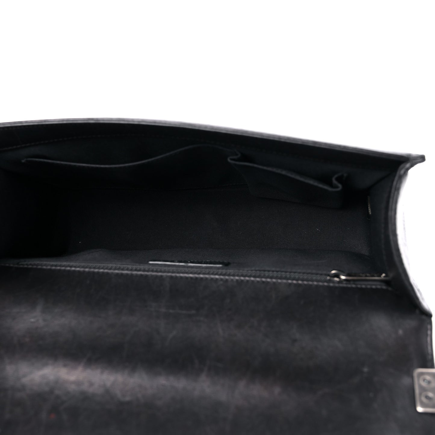 Calfskin Quilted New Medium Boy Flap Black