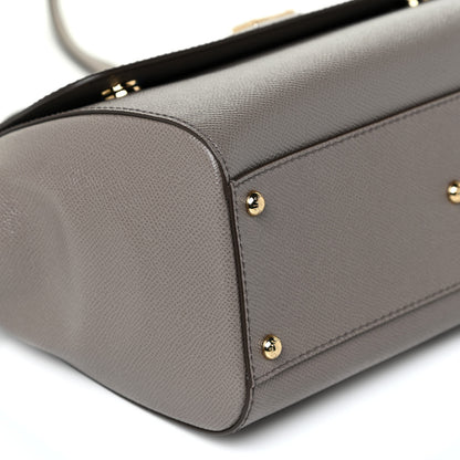 Dolce & Gabbana Dauphine Miss Sicily Satchel Grey 8 of 10