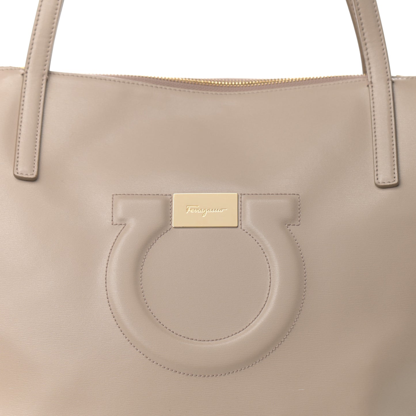 Calfskin Medium Gancini Tote