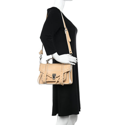 Proenza Schouler Calfskin Tiny Whipstitch PS1 Satchel Warm Sand 2 of 12