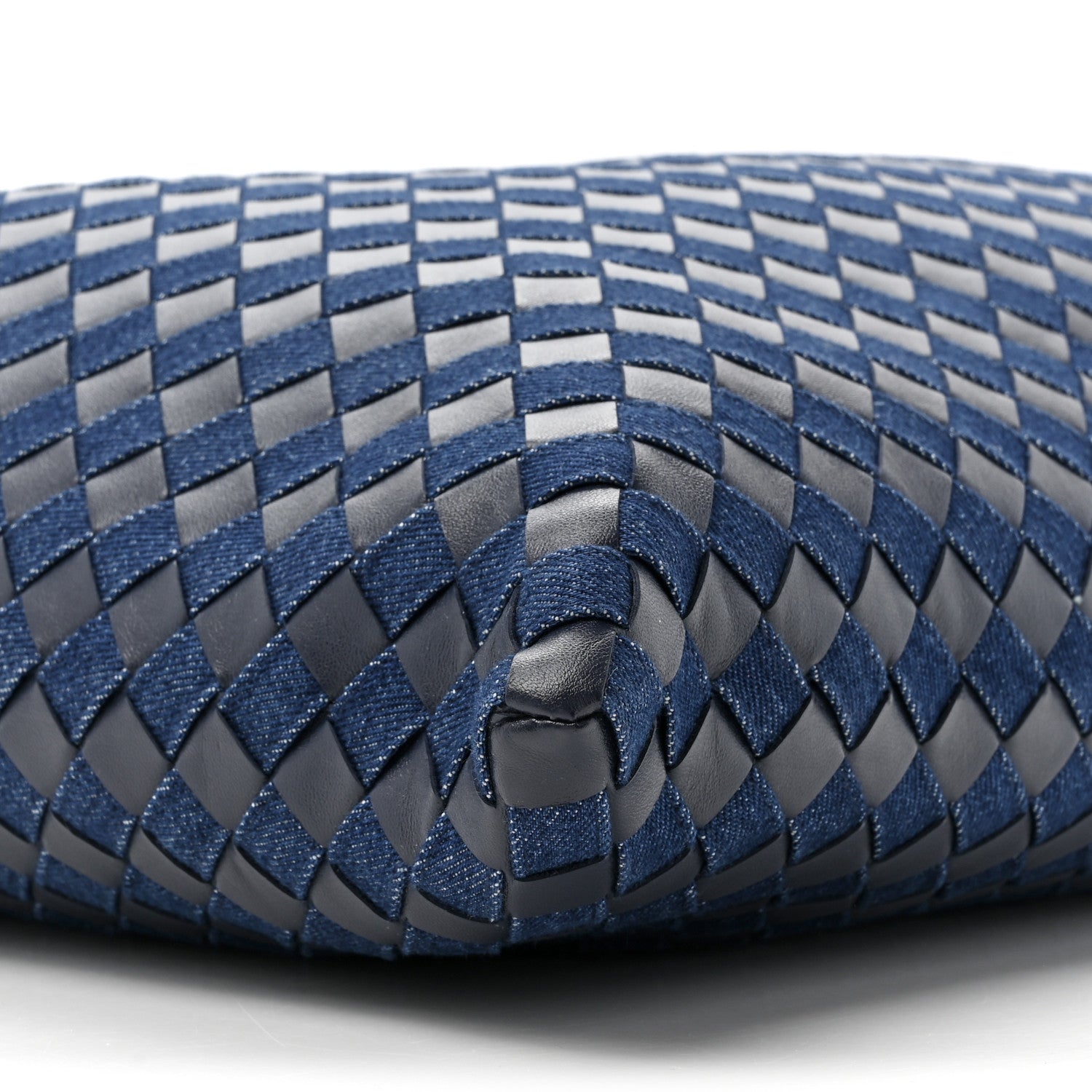 Bottega Veneta Denim Calfskin Intrecciato Large Hop Abyss Indigo 9 of 9
