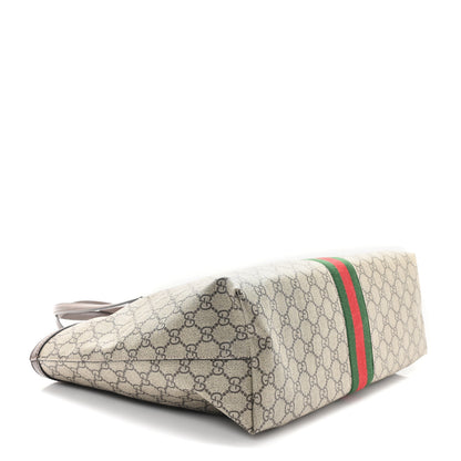 Gucci GG Supreme Monogram Medium Ophidia Shopping Tote Brown 4 of 9