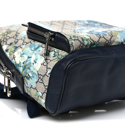Gucci GG Supreme Monogram Blooms Small Day Backpack Blue 9 of 10