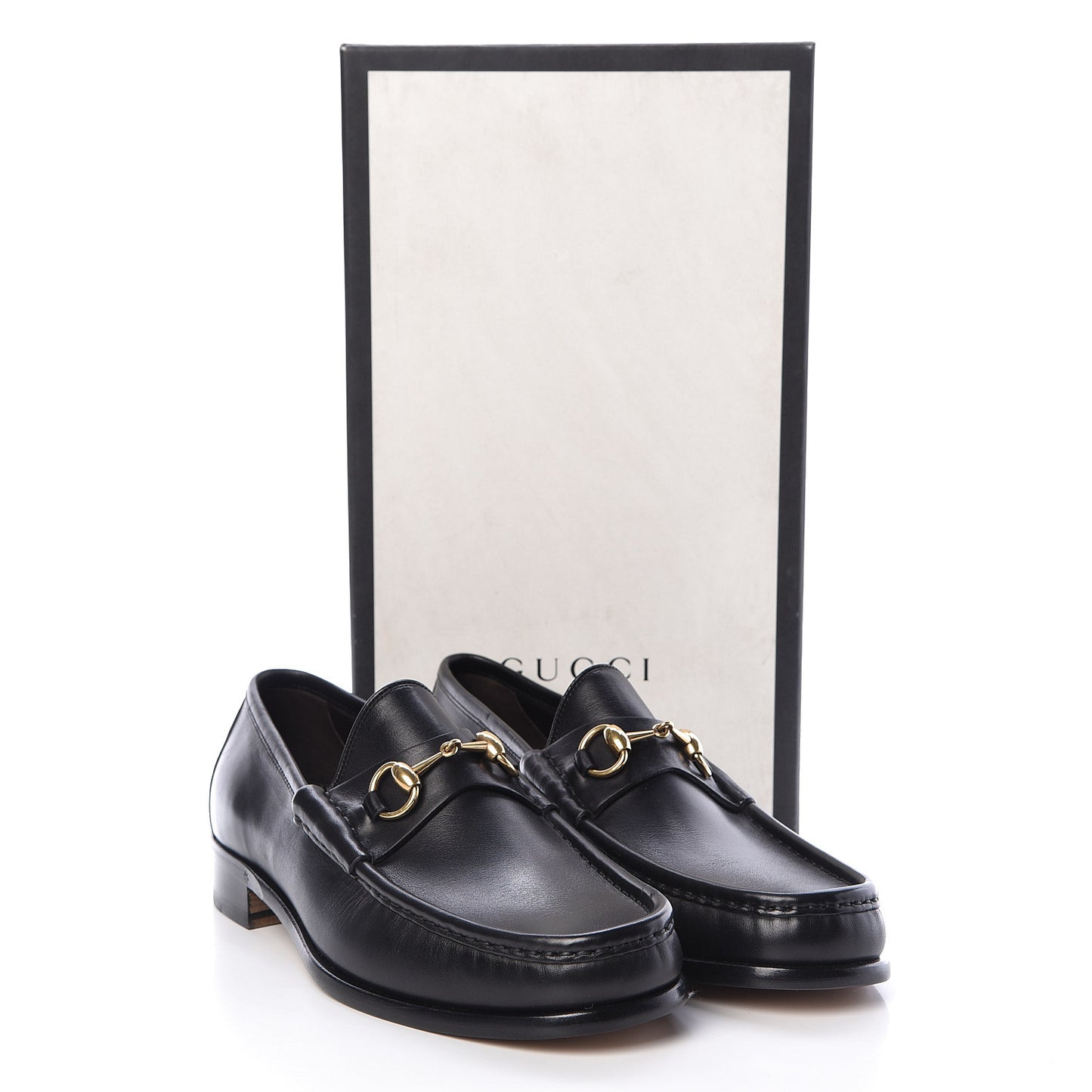 Calfskin Mens 1953 Horsebit Loafers 9.5 Black