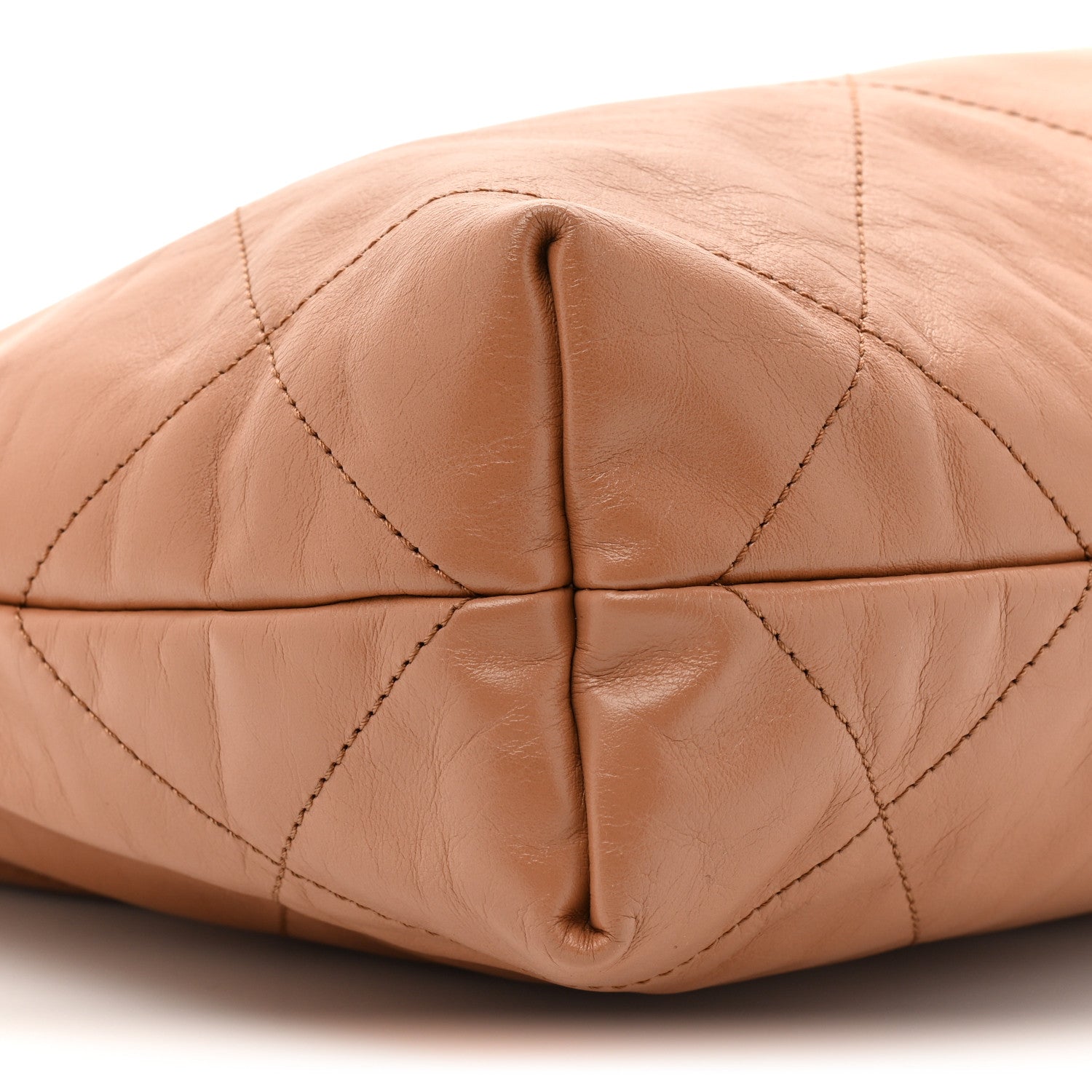 Chanel Shiny Calfskin Quilted Small Chanel 22 Beige 11 of 11