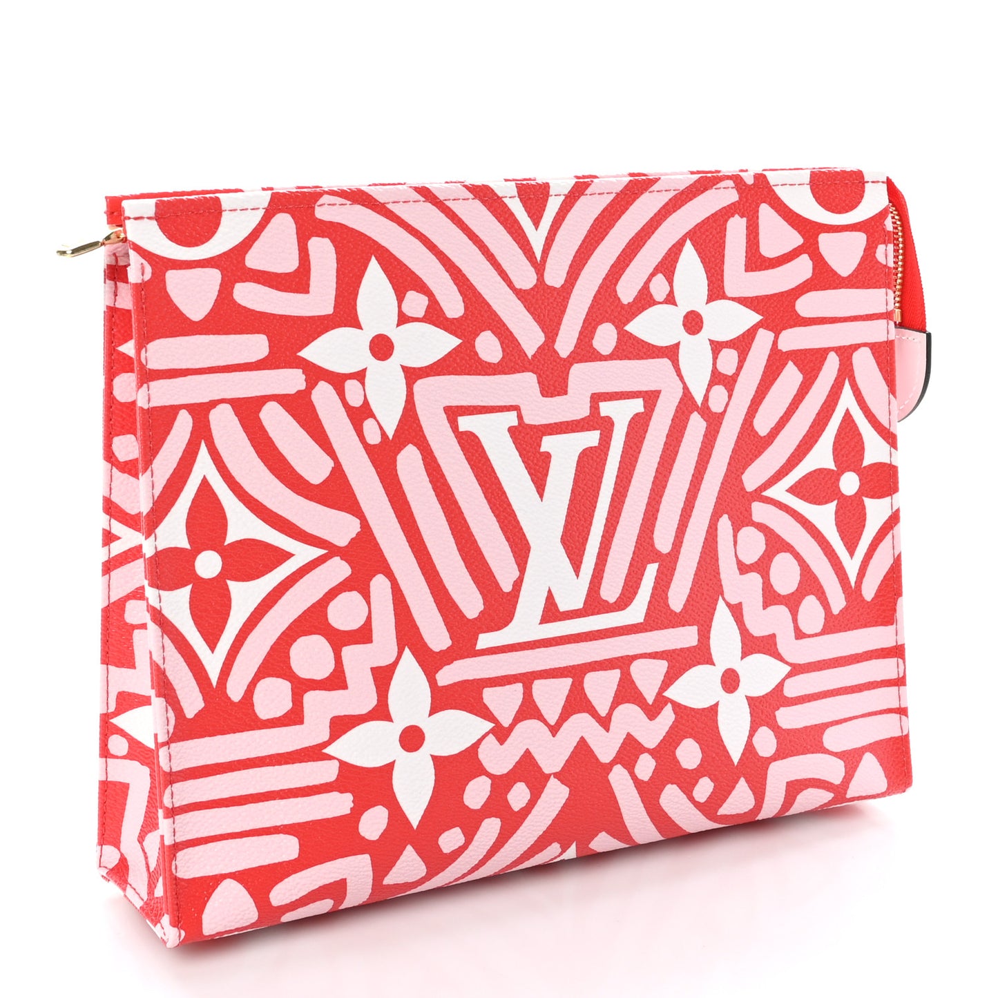 Monogram Giant Crafty Pochette Toiletry 26 Rouge Rose Creme
