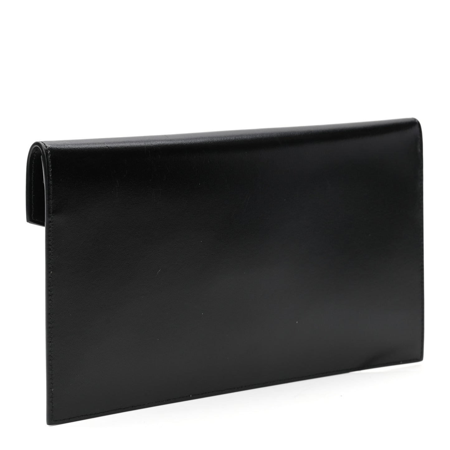 Smooth Shiny Calfskin Monogram Uptown Pouch Black