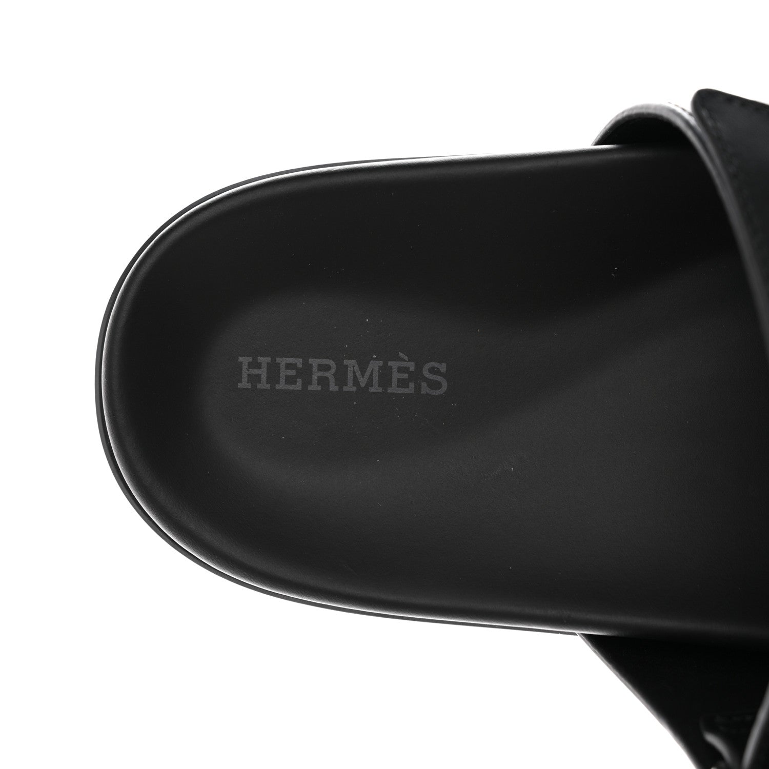 Hermes Calfskin Womens Chypre Sandals 40.5 Black 7 of 9