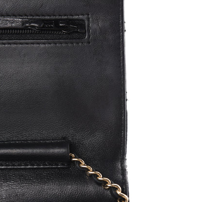 Chanel Lambskin Quilted Golden Class Wallet on Chain WOC Black 10 of 39