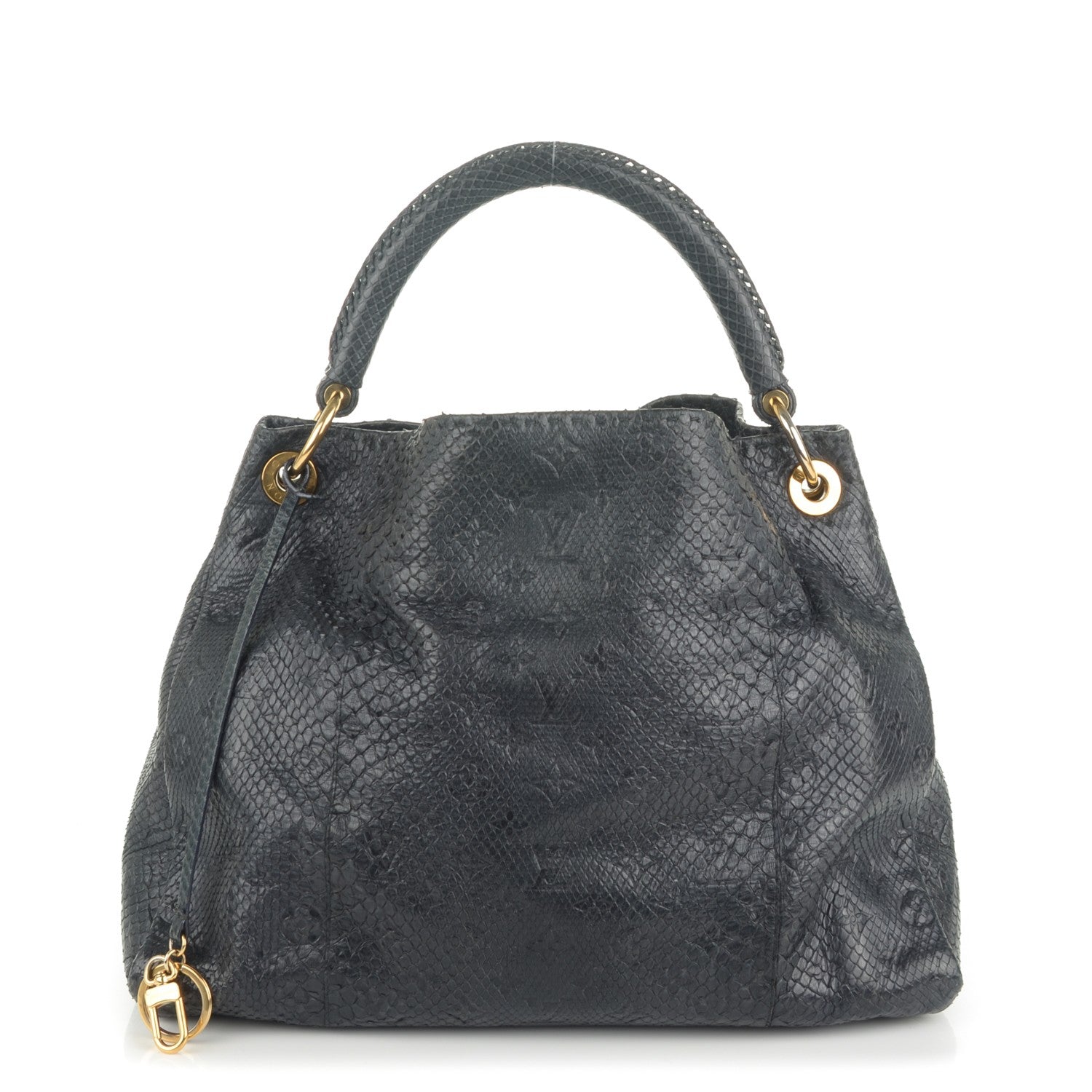Louis Vuitton Python Embossed Monogram Artsy MM Marine 1 of 6