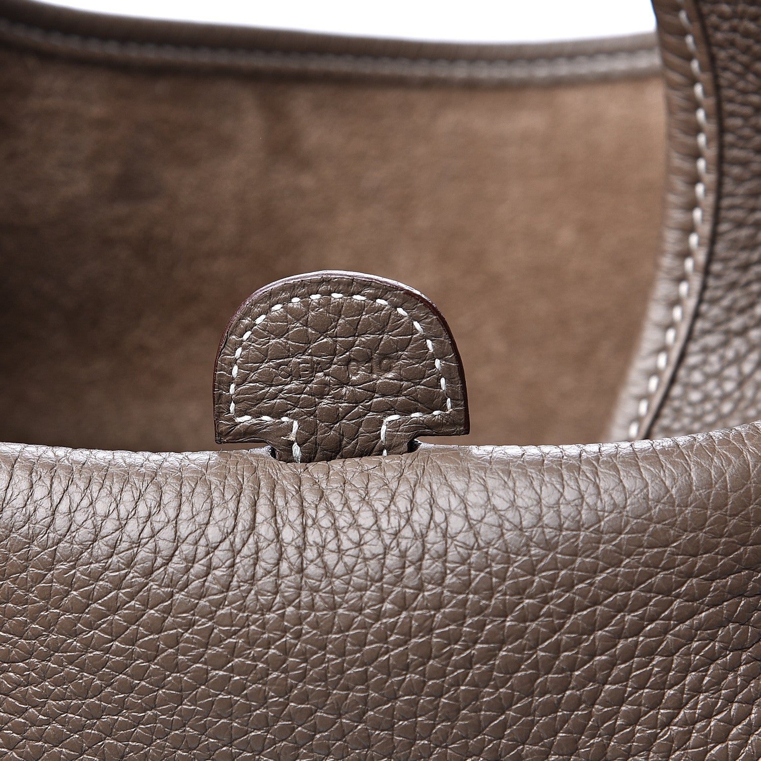 Hermes Taurillon Clemence Evelyne III PM Etoupe 6 of 10