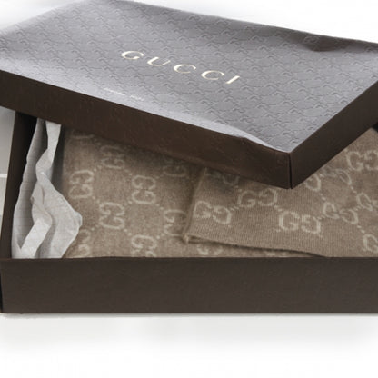 Gucci Cashmere Hat and Scarf Set Beige 9 of 10