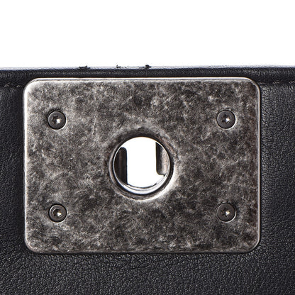 Chanel Calfskin Chevron Quilted Large Boy Flap Black 8 of 10