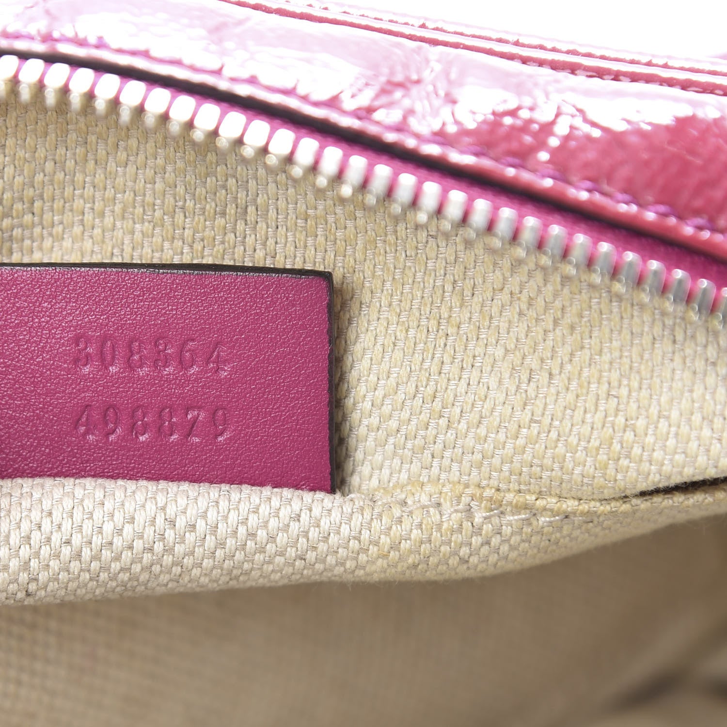 Gucci Soft Patent Small Soho Disco Bag Bright Bougainvillea 7 of 21