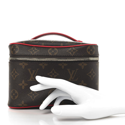 Louis Vuitton Monogram Macassar Nice Mini Rouge 2 of 7