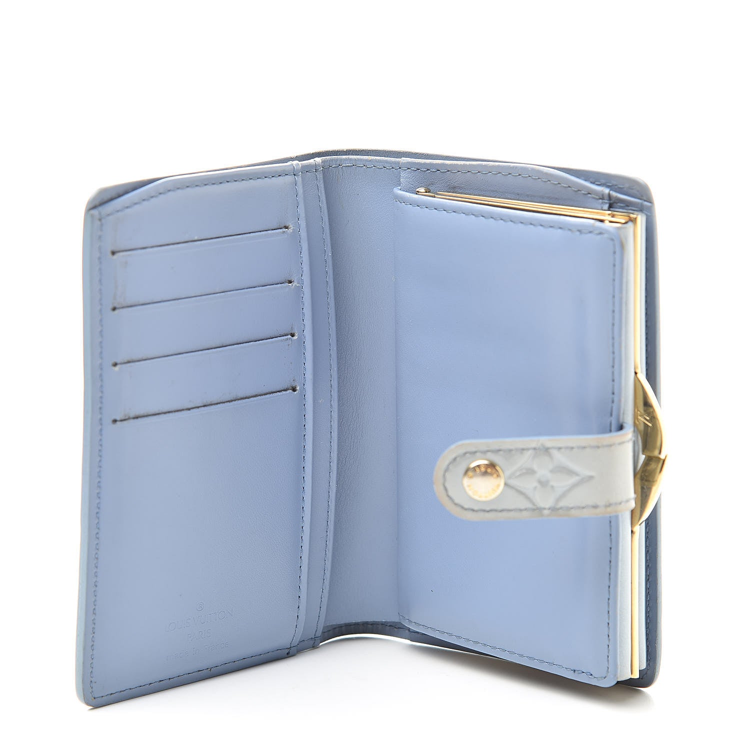 Louis Vuitton Vernis French Purse Wallet Baby Blue 5 of 15