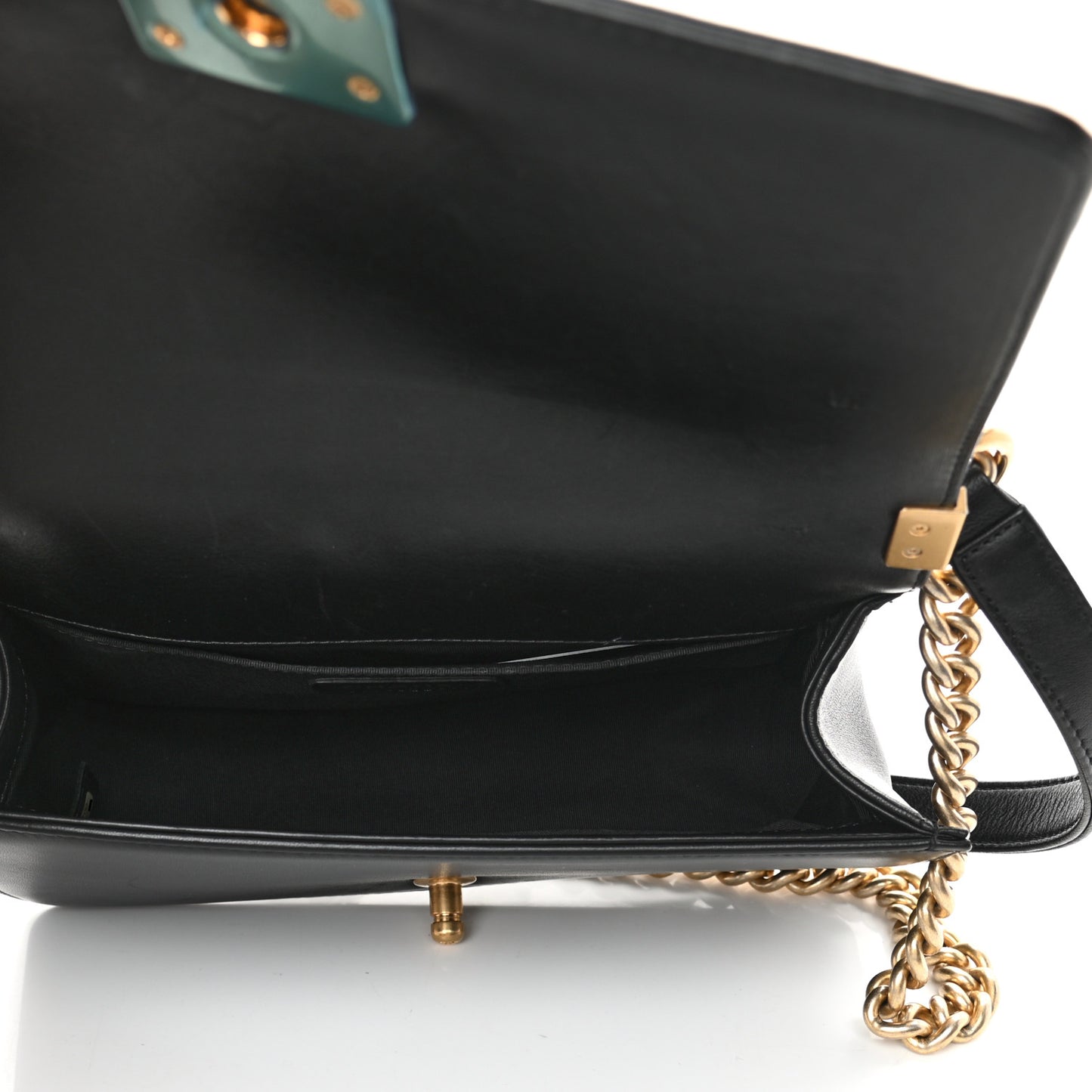 Lambskin Quilted Medium Boy Flap Black