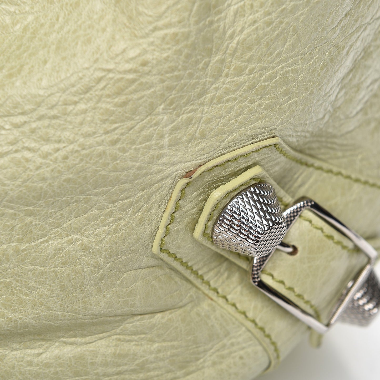 Agneau Giant 21 Silver Hardware Pompon Granny