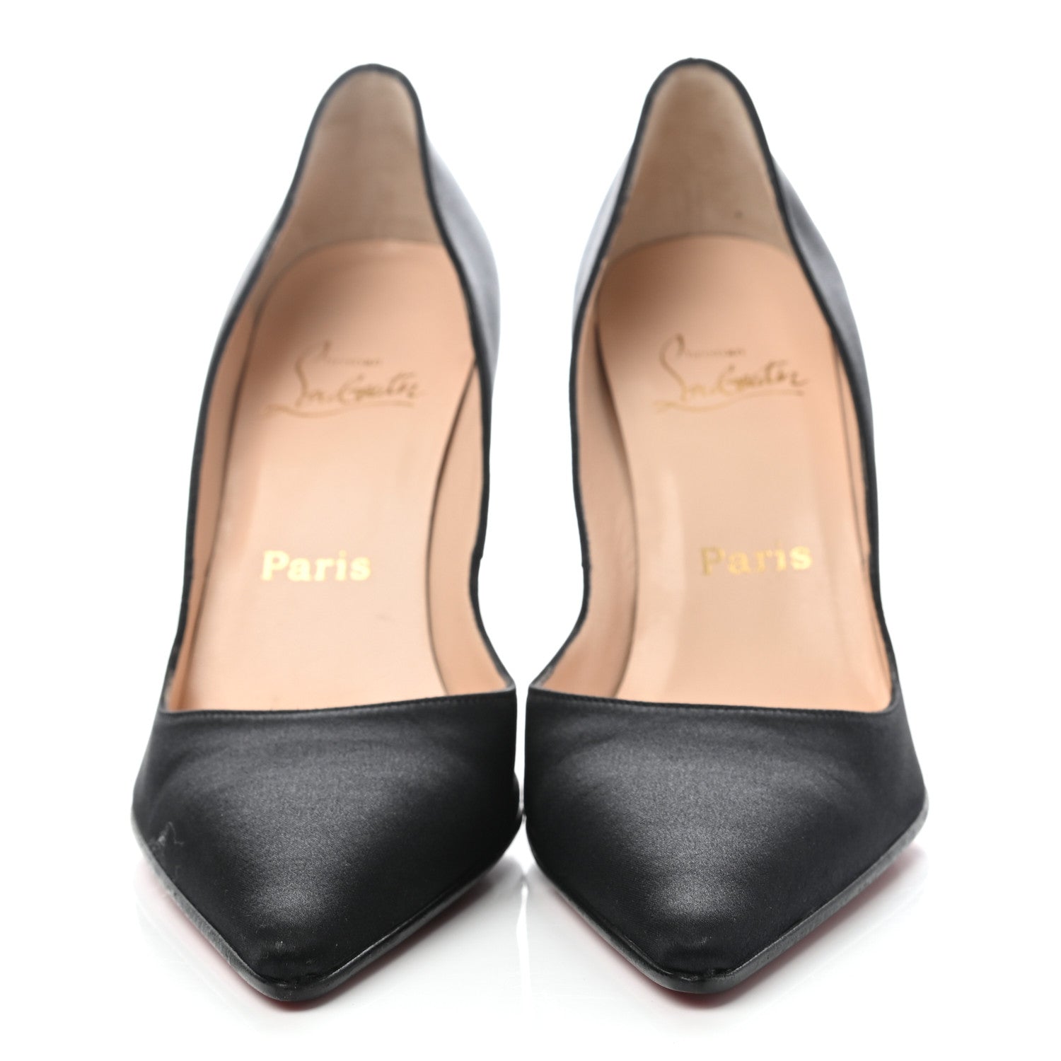 Christian Louboutin Satin Decollete 554 100 Pumps 37.5 Black 2 of 7