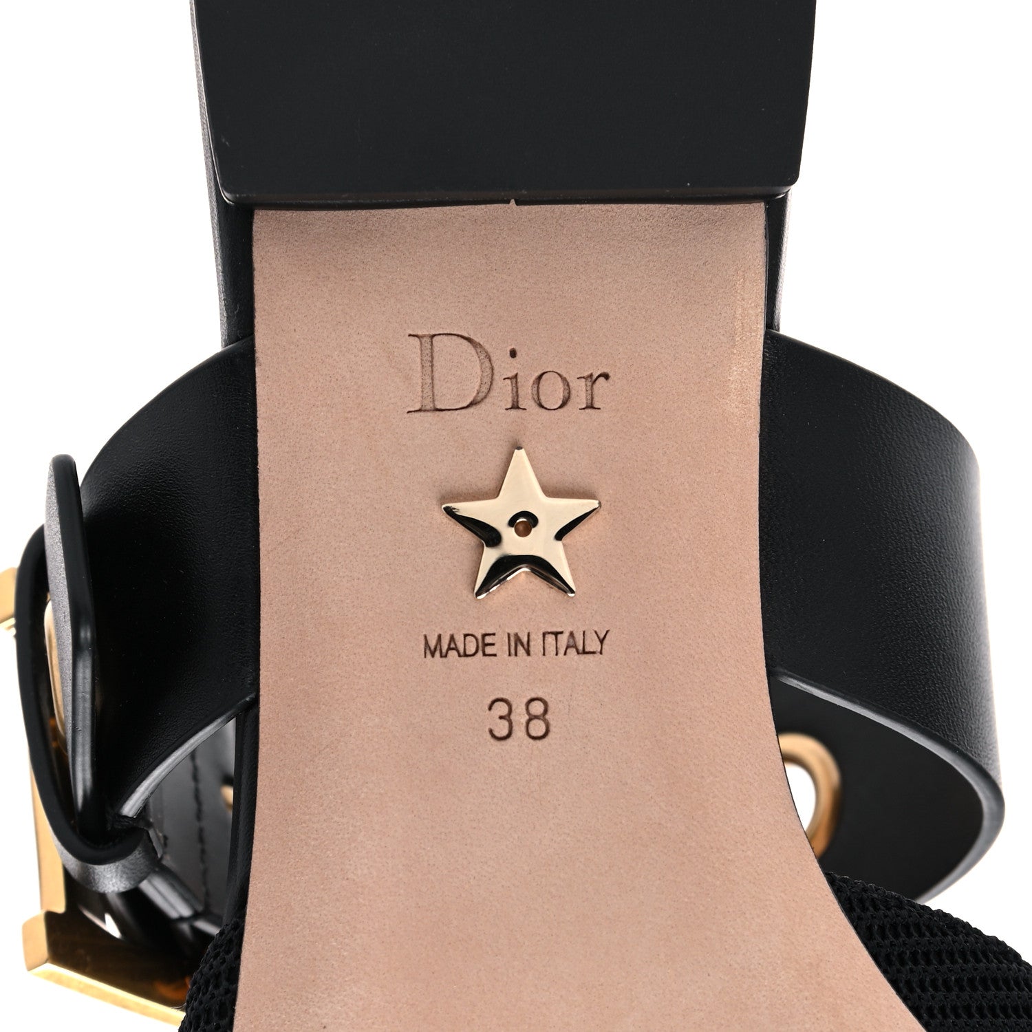 Christian Dior Technical Fabric D-Dior Ballerina Flat Mule 38 Black 6 of 9