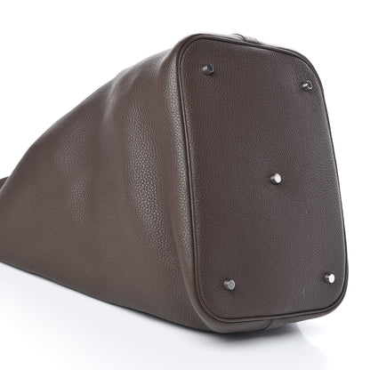 Hermes Taurillon Clemence Picotin Lock TGM Chocolate 9 of 11