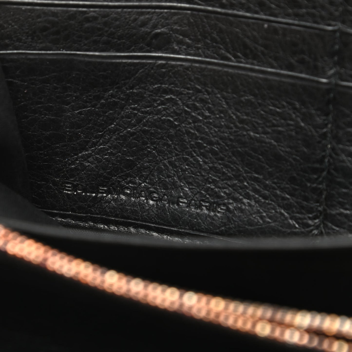 Agneau Giant 12 Rose Gold Hardware Continental Zip Around Wallet Black