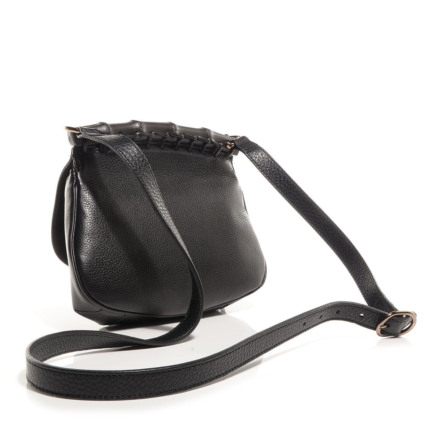 Leather Nouveau Small Shoulder Bag Black